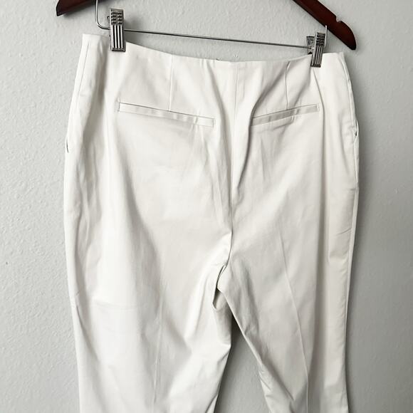 NBD‎ Revolve Bone Color Front Pleat Capri Pants Women’s Size Medium - Picture 7 of 12